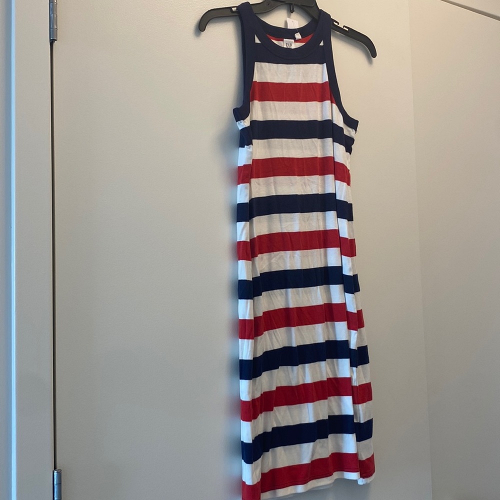 Striped dress red white and blue